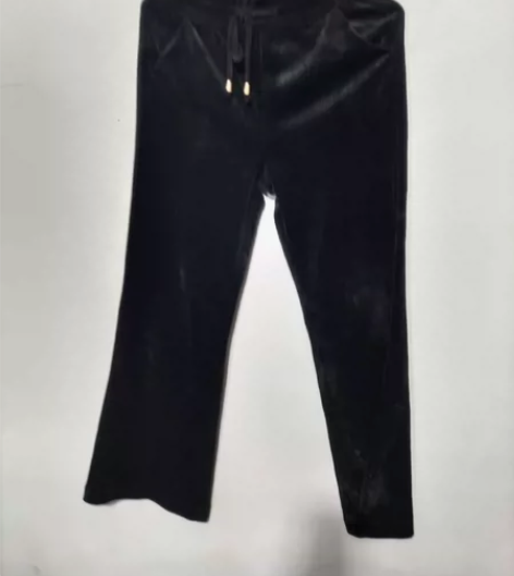 女士丝绒阔腿裤，23码数的，裤长101穿到...