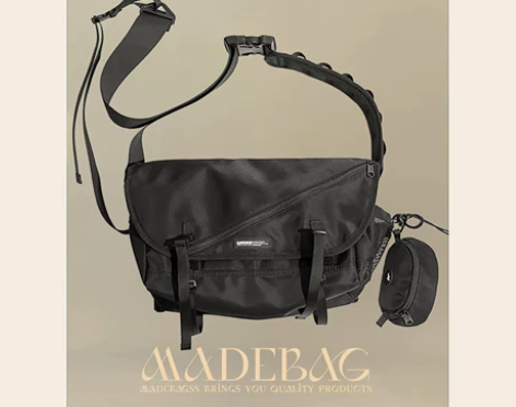 MADEBAG 斜挎包女大容量邮差包休闲电...