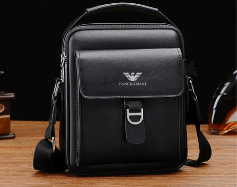 凯瑞阿玛尼单肩包真皮竖款手提商务休闲男士包...