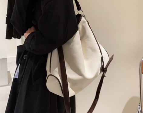 大容量包包女百搭ins帆布斜挎包学生单肩水...