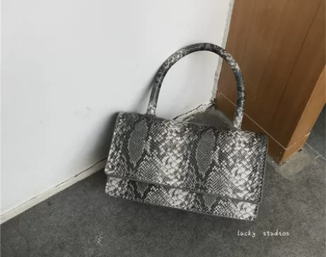 新款鳄鱼高级感纹定型包包女ins气质休闲百...