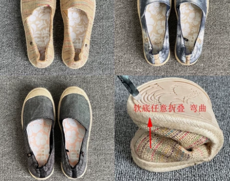 欧美出口帆布女鞋 浅口 记忆鞋垫软底鞋 一...