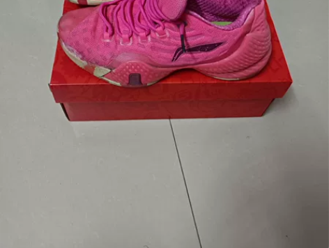 正品李宁空袭3代荧光粉 40码，成色如图，...