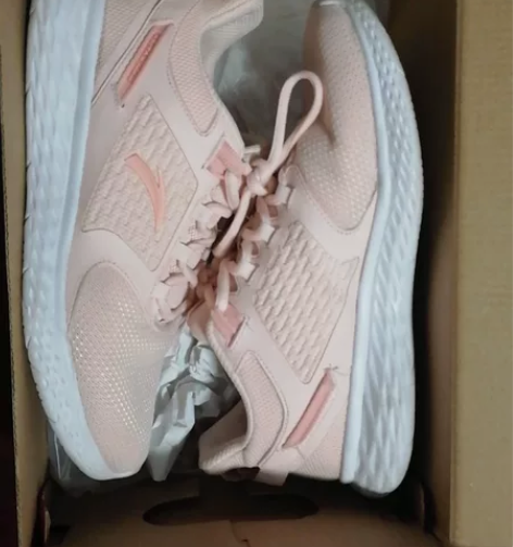 安踏女鞋39码线下品牌店买的，实拍粉色真的...