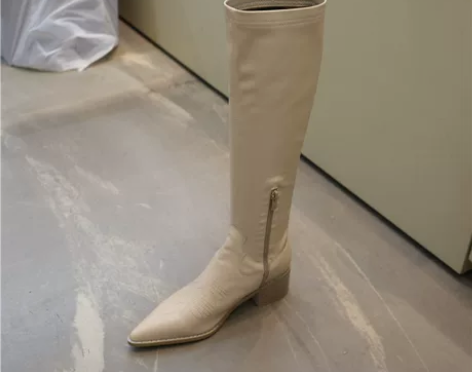 韩国东大门2019秋季新款尖头方跟复古个性...