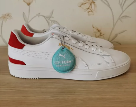 正品PUMA 白色休闲板鞋 42码 380...