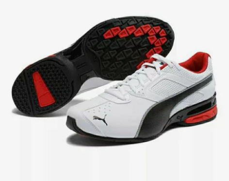 正品彪马黑红配色男鞋 Puma TAZON...