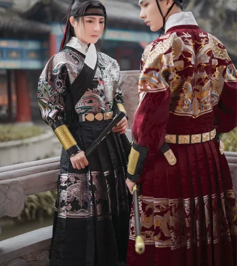 【汉服二手】如梦霓裳男装女装织金飞鱼服贴里...