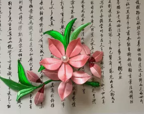 出 钗钿坊 缠花 汉服配饰 桃花 发梳