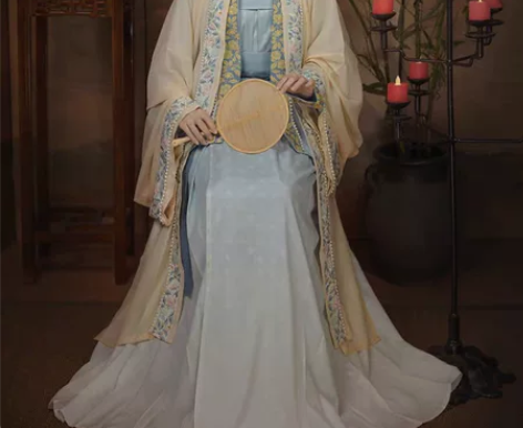 柒邑 汉服 宋制三件套【海棠落】 齐腰褶裙...