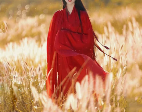 正品原创汉服女2021新品中国红飘逸风古装...