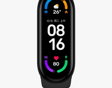 小米手环6智能血氧心率监测蓝牙男女款运动计...