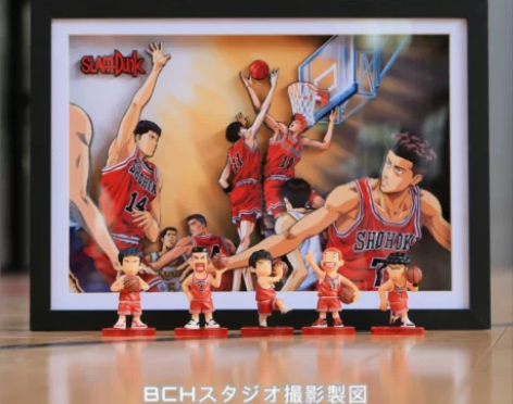 手办灌篮高手片尾曲定格照樱木流川枫三井立体...