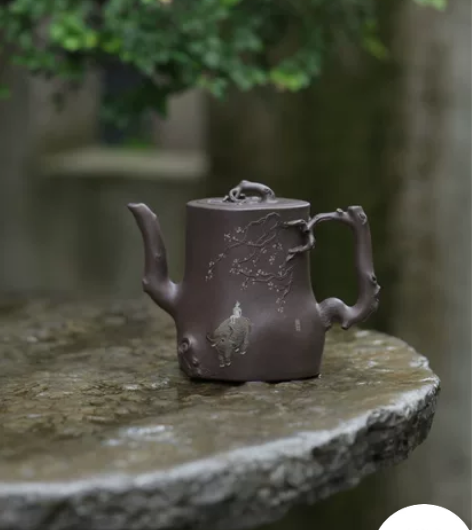 孙长书《染梅》 #紫砂 #紫砂花器