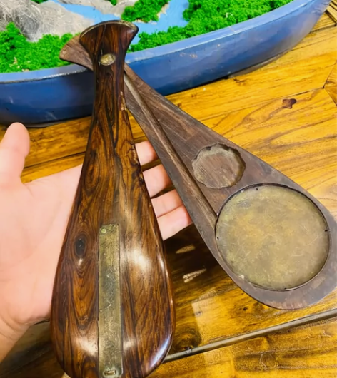 明代黄花梨盒，秤盒，造办处工艺，宝相花铜钮...