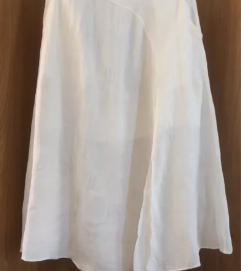 拉娜菲大摆裙。100亚麻，里料1:100棉...