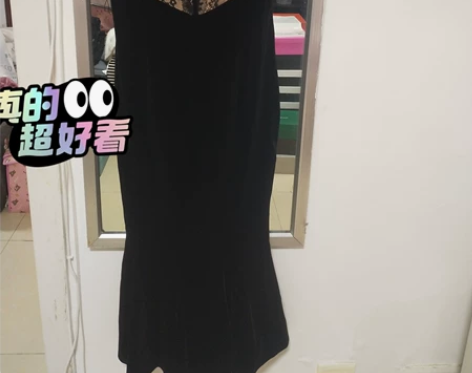 全新!性感吊带鱼尾裙 丝绒面料 s码 参加...