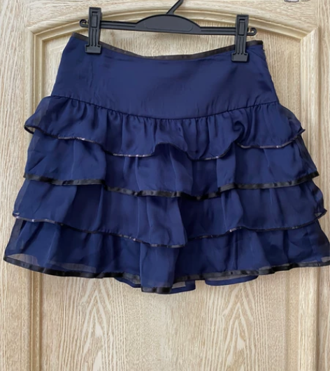 正品roem罗燕蓝色蛋糕裙，整体很新，没穿...