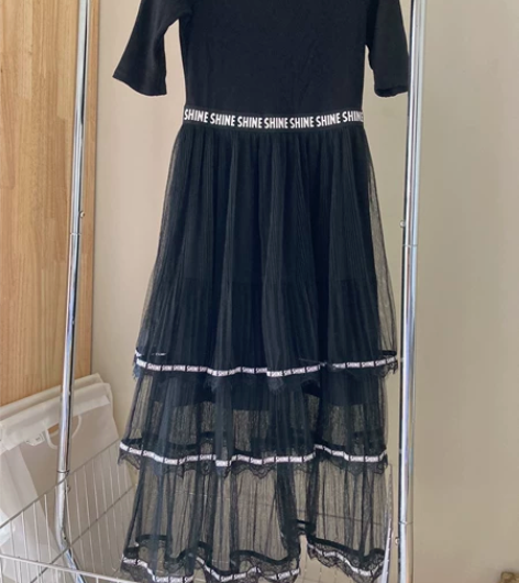 VERO MODA黑色蛋糕裙 连衣裙 线下...