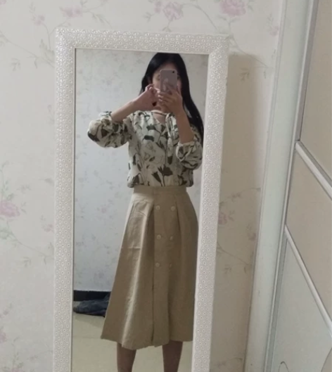 文艺风套装28.9 春秋两季的衬衫跟裙子 ...