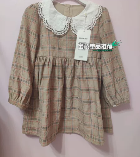 全清，时尚小鱼儿童田园风连衣裙！110码！...