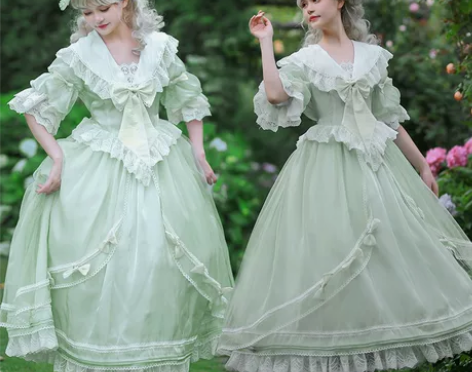 【清听夏日】随意原创Lolita 仅试穿,...