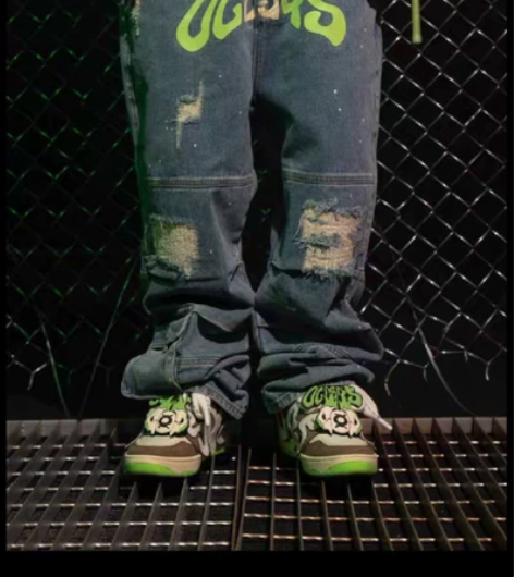 S45 x OLD ORDER联名复古破洞...