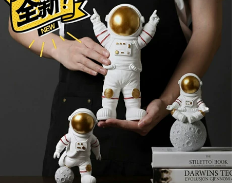 【13.5元一套3个带走】宇航员摆件家居摆...