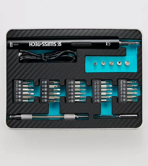 Swiss+Tech精修电动螺丝刀套装家用...