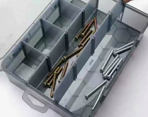零件盒多格电子元件透明收纳盒小螺丝工具分类...