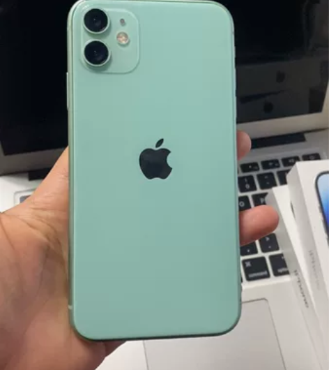 苹果11绿色 128g全原 准新机成色 电...