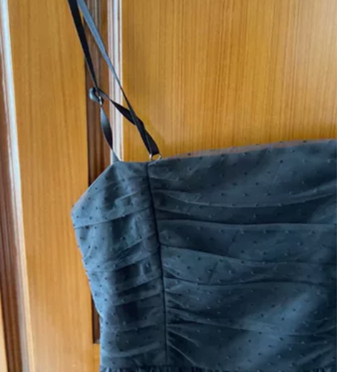 南夕姐姐波点网纱吊带连衣裙女2019新款夏...