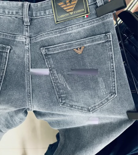 【断码捡漏】高端时尚阿玛尼男牛仔裤深色冬款...