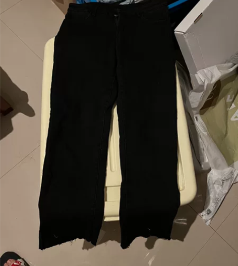 加绒加厚直筒牛仔裤女冬季高腰显瘦烟管小个子...