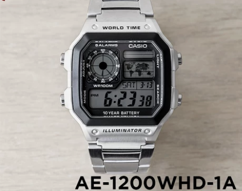 卡西欧手表男CASIO AE-1200WH...