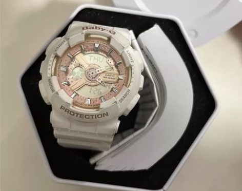 卡西欧baby-g白色手表女表 有购买记录...