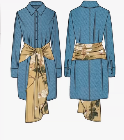 服装效果图款式图代画 可上色 感兴趣的话点...