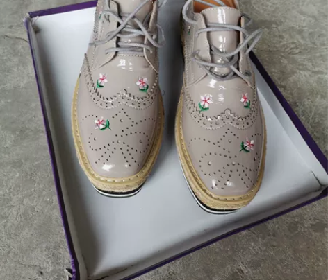 全新 真皮单鞋   38码  38码瘦脚和...