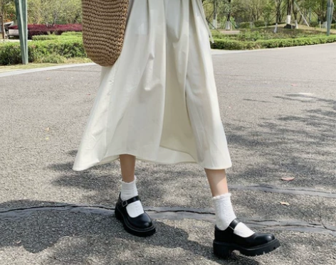 玛丽珍鞋2021春夏季新款日系jk浅口学院...