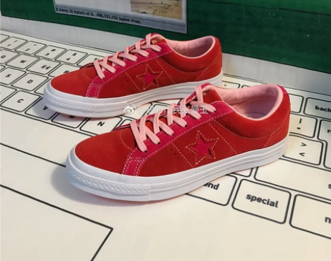 匡威1970s onestar 橙绿色粉红...