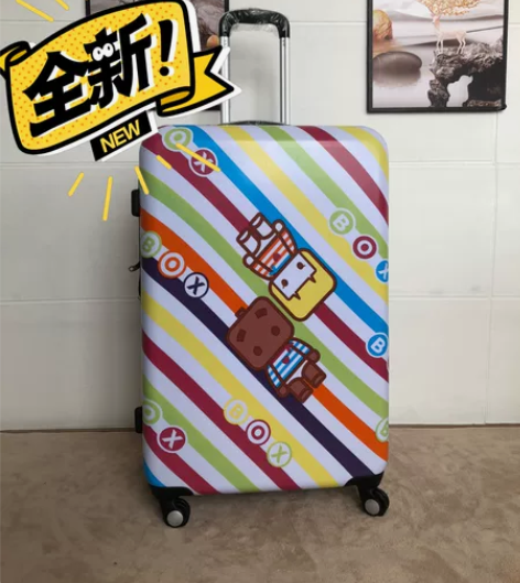 全新 张小盒拉杆箱万向轮行李箱28卡通旅行...