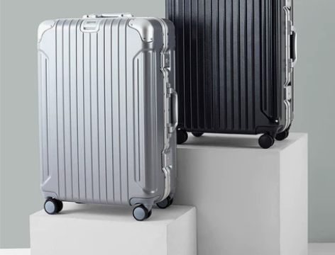 【狂欢价】汉客铝框拉杆箱万向轮旅行箱男皮箱...