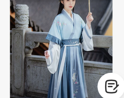 粉色【飞羽】萤火虫正品原创汉服女晋制齐腰交...