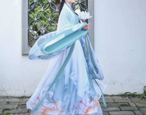 如梦霓裳汉服女大袖衫交领齐腰襦裙鹿鸣刺绣印...