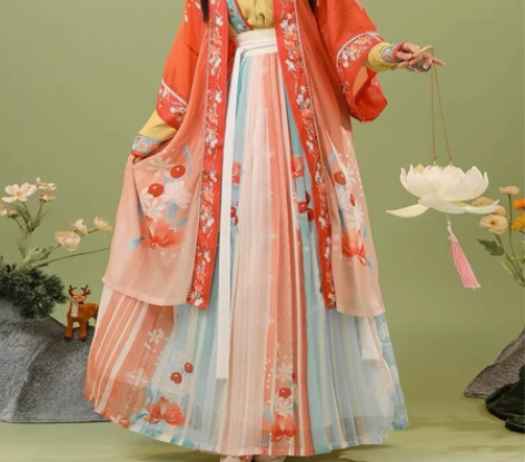 正版汉服出租｜劲合汉服女中国风【半城桃色】...