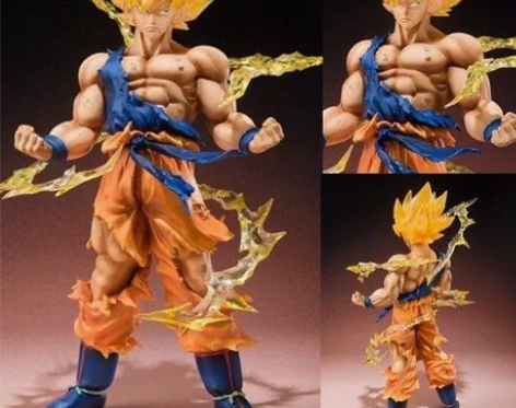 七龙珠手办超级赛亚人战损孙悟空动漫周边限量...