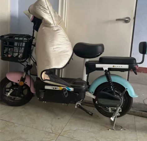 实拍五羊电动车几乎全新，只骑过一两次 疫情...