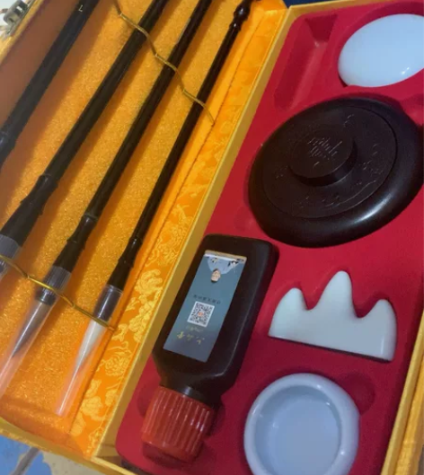 六品堂毛笔套装初学儿童小学生文房四宝笔墨纸...