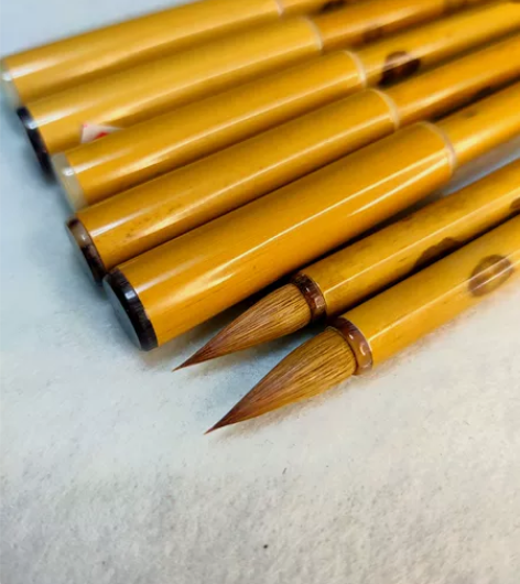 正冬顶毫辽尾，古法麻制作狼毫小楷笔 狼毫百...