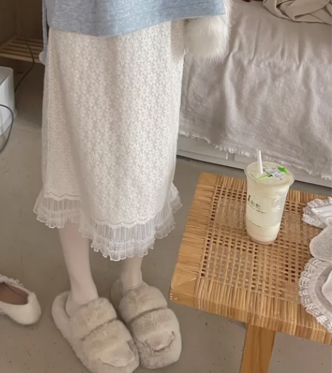 THE TURE原创重工艺半身裙女秋冬季2...